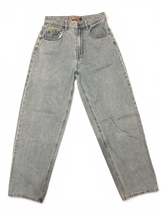 Empyre Denim - Empyre Y2K Vintage Light Gray High-Waist Straight Leg Baggy Jeans Skater Jeans
